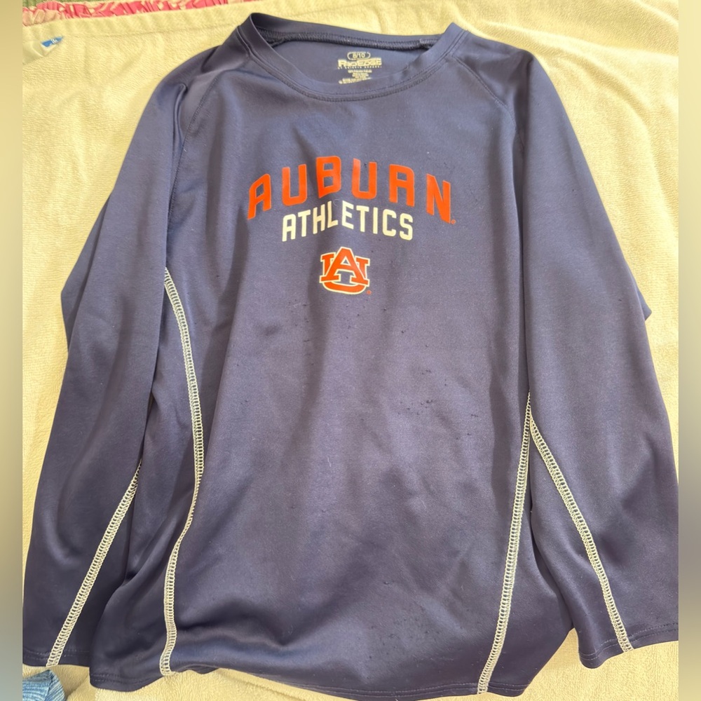 Champion Navy and Orange Auburn Athletics Shirt